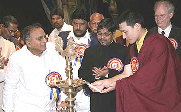 H.H. Karmapa at the first International Buddhist Conference in Mumbai