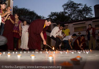 Gyalwa Karmapa at                   AIIMS Hospital