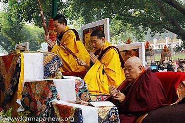 the 17th
                          Karmapa celebrates Sonam Loshar at Kaffer