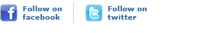 Follow on Facebook, follow on Twitter