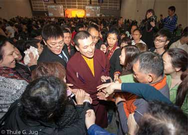 Gyalwa
                  Karmapa in Hong Kong