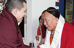 Gyalwa Karmapa and Pewar Rinpoche