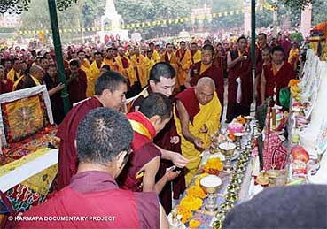 H.H. Karmapa in Bodh Gaya