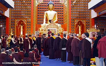 H.H. Karmapa in Dhagpo Kundreul Ling