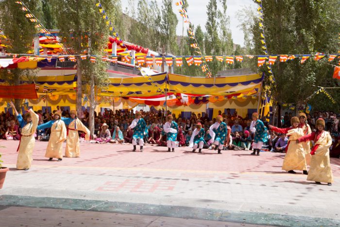 Ladakhi folk dance during inauguration of Karma Dupgyud Choeling Monastery. Photo / Magda Jungowska