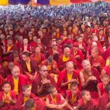 Empowerment of Amithayus (the Buddha of Long Life) by Thaye Dorje, His Holiness the 17th Gyalwa Karmapa. Photo / Magda Jungowska