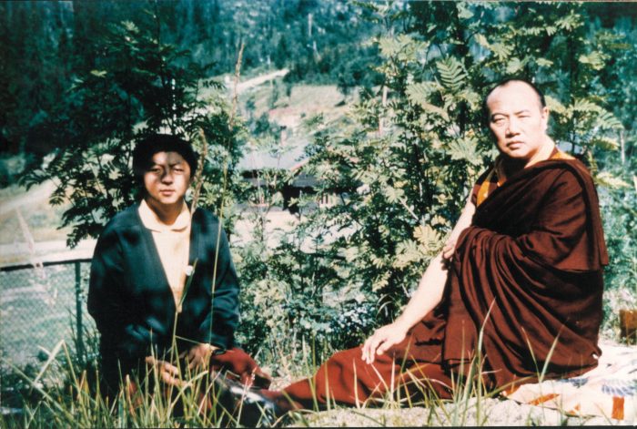 His Holiness the 16th Karmapa and Lama Jigme Rinpoche, 1977. Photo / Bernhard Böhnert