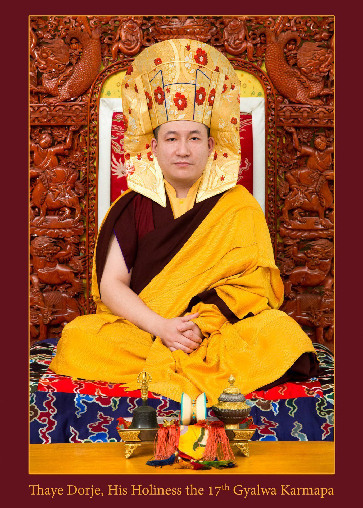 Official portrait of Thaye Dorje, His Holiness the 17th Gyalwa Karmapa. Photo / Thule Jug