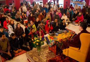 Over a hundred practitioners from over the world have gathered at KIBI to learn some fundamental principles and techniques of meditation