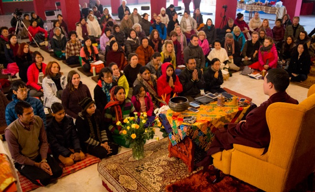 Over a hundred practitioners from over the world have gathered at KIBI to learn some fundamental principles and techniques of meditation