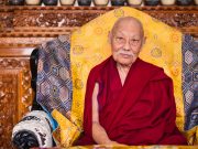 His Eminence Luding Khenchen Rinpoche, the 75th head of the Ngor tradition of the Sakya school of Tibetan Buddhism