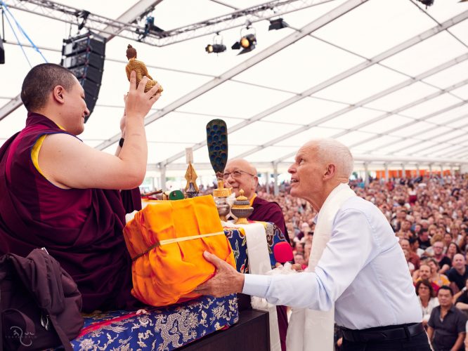 Thaye Dorje, His Holiness the 17th Gyalwa Karmapa, with Lama Ole Nydahl