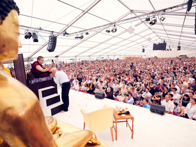 Thaye Dorje, His Holiness the 17th Gyalwa Karmapa, with Lama Ole Nydahl