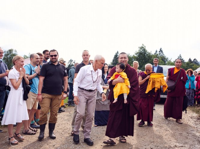 Thaye Dorje, His Holiness the 17th Gyalwa Karmapa, with Lama Ole Nydahl