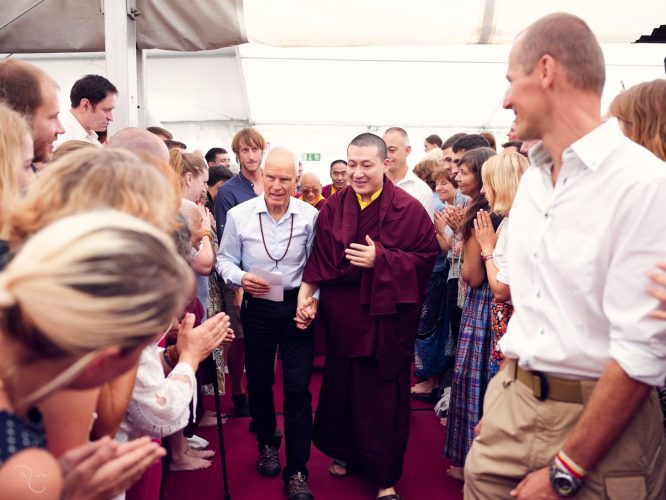 Thaye Dorje, His Holiness the 17th Gyalwa Karmapa, with Lama Ole Nydahl