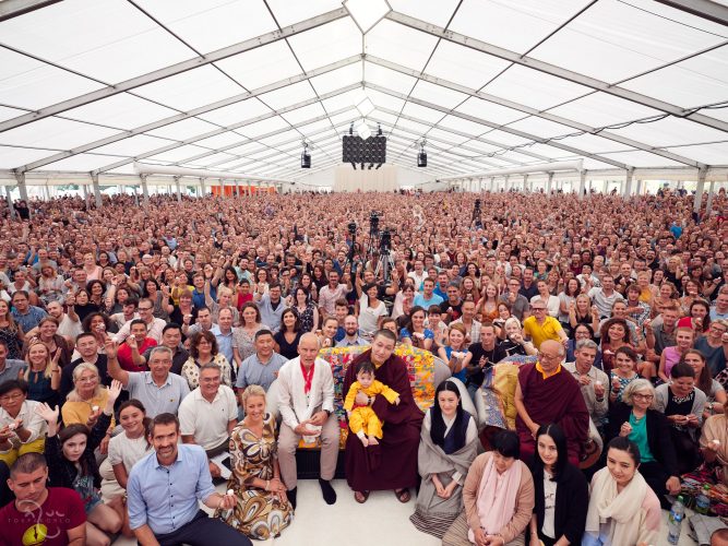 Thaye Dorje, His Holiness the 17th Gyalwa Karmapa, with Lama Ole Nydahl