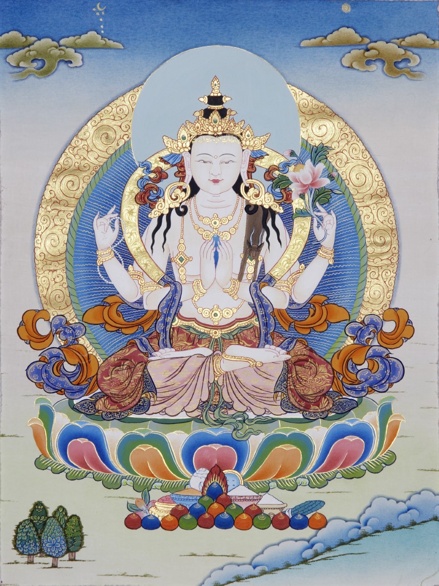 Thangka of Avalokiteshvara. Photo / Ginger Neumann