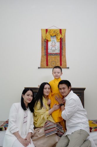 Thugseyla with Sangyumla and Sangyumla's sister and brother. Photo courtesy - Karmapa