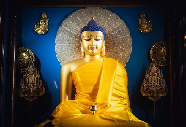 Buddha statue at Bodh Gaya. Photo / Tokpa Korlo