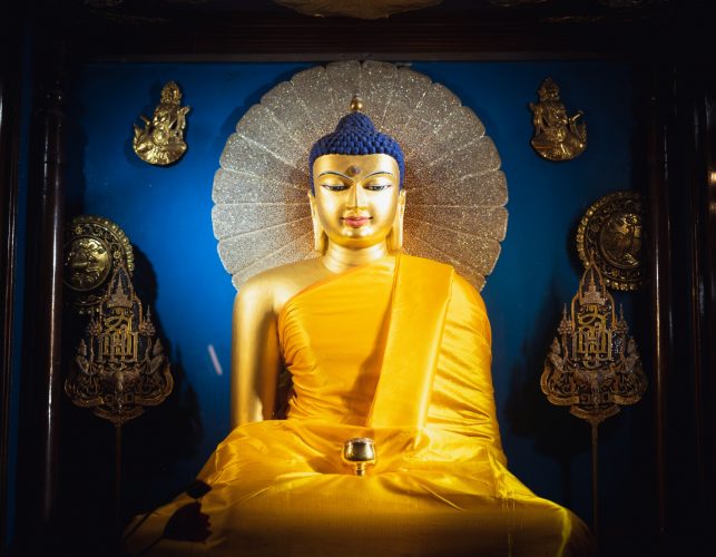 Buddha statue at Bodh Gaya. Photo / Tokpa Korlo