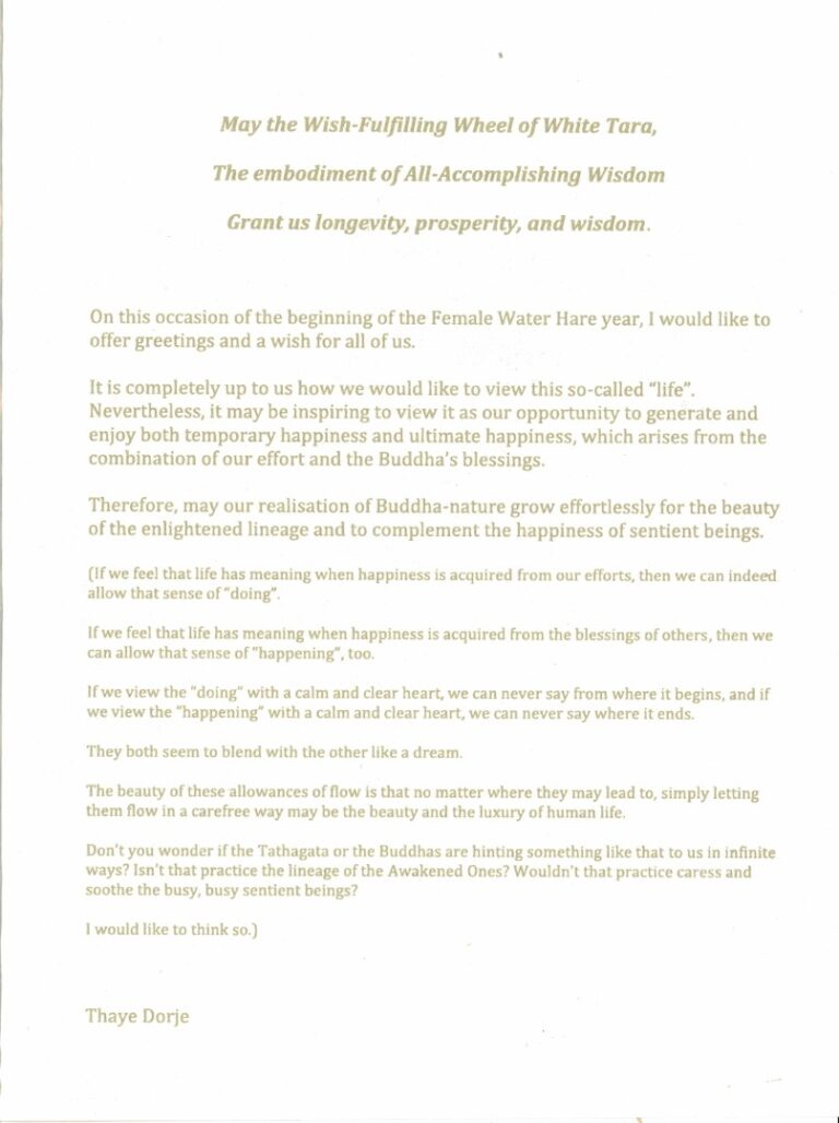 Losar 2023 : Karmapa