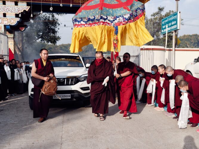 Thaye Dorje, His Holiness the 17th Gyalwa Karmapa, visits Ngor Monastery in Dehradun