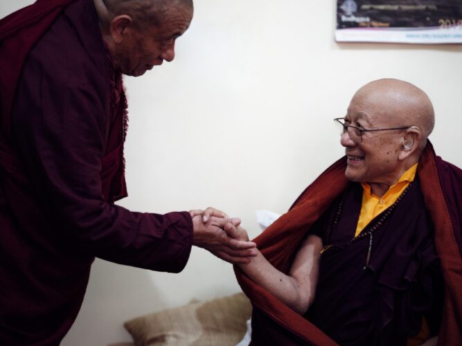 Thaye Dorje, His Holiness the 17th Gyalwa Karmapa, visits Ngor Monastery in Dehradun