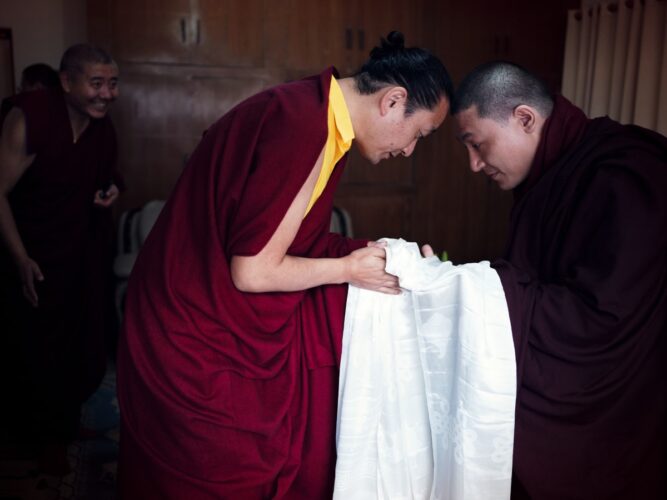 Thaye Dorje, His Holiness the 17th Gyalwa Karmapa, visits Ngor Monastery in Dehradun