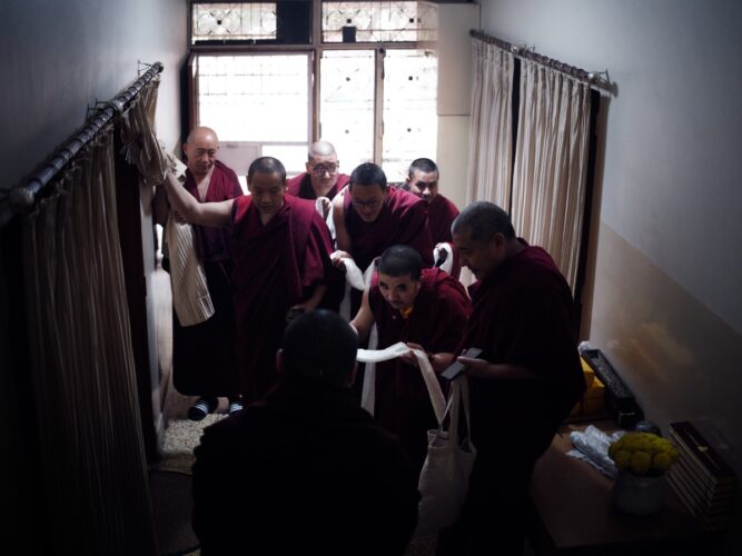 Thaye Dorje, His Holiness the 17th Gyalwa Karmapa, visits Ngor Monastery in Dehradun