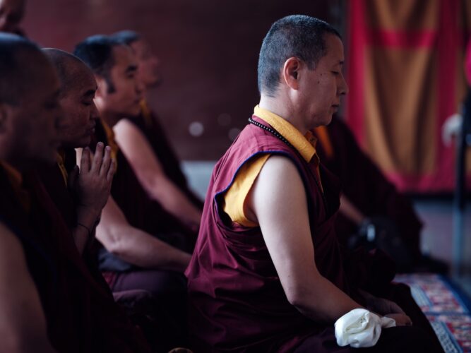 Thaye Dorje, His Holiness the 17th Gyalwa Karmapa, visits Ngor Monastery in Dehradun