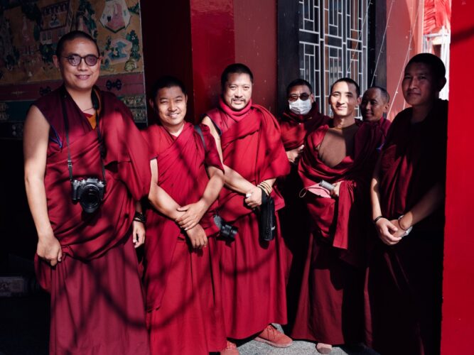 Thaye Dorje, His Holiness the 17th Gyalwa Karmapa, visits Ngor Monastery in Dehradun