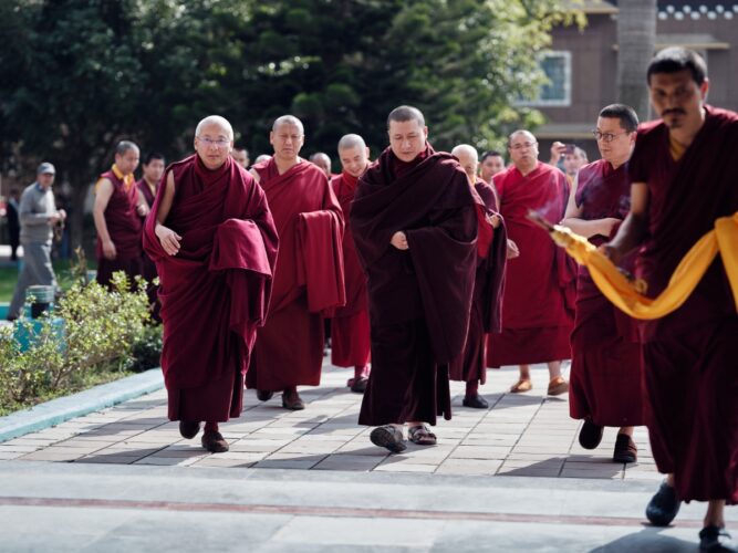 Thaye Dorje, His Holiness the 17th Gyalwa Karmapa, visits Ngor Monastery in Dehradun