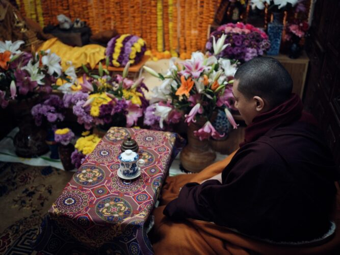 Thaye Dorje, His Holiness the 17th Gyalwa Karmapa, visits Ngor Monastery in Dehradun