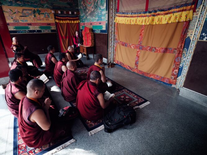 Thaye Dorje, His Holiness the 17th Gyalwa Karmapa, visits Ngor Monastery in Dehradun