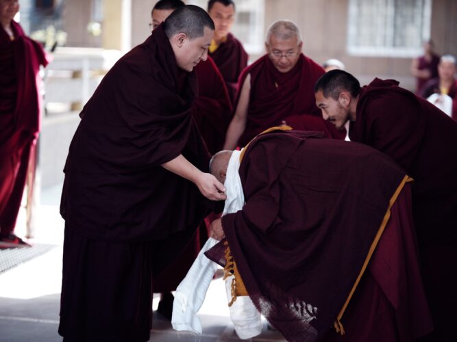 Thaye Dorje, His Holiness the 17th Gyalwa Karmapa, visits Ngor Monastery in Dehradun