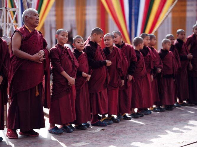 Thaye Dorje, His Holiness the 17th Gyalwa Karmapa, visits Ngor Monastery in Dehradun