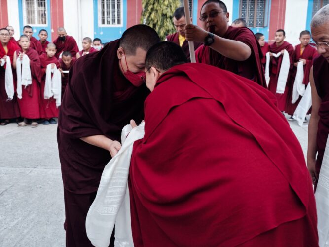 Thaye Dorje, His Holiness the 17th Gyalwa Karmapa, visits Ngor Monastery in Dehradun