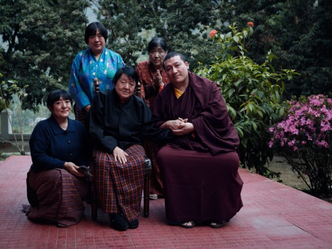 Karmapa bestows long life empowerment on HRH Ashi Chokyi Wangmo Wangchuck and family