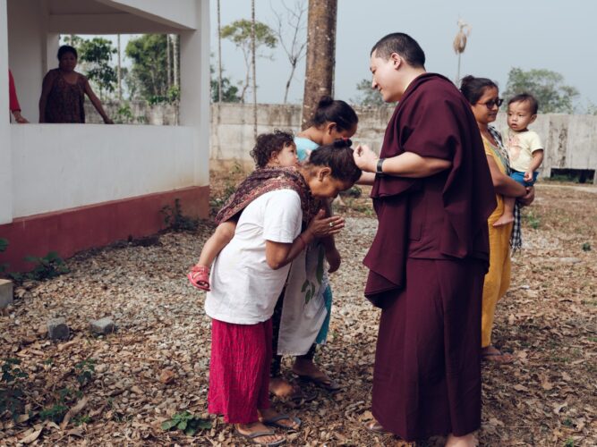 Thaye Dorje, His Holiness the 17th Gyalwa Karmapa, visits various projects and educational institutes. Photo / Tokpa Korlo