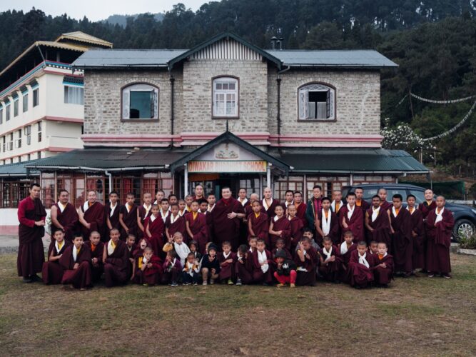 Thaye Dorje, His Holiness the 17th Gyalwa Karmapa, visits various projects and educational institutes. Photo / Tokpa Korlo