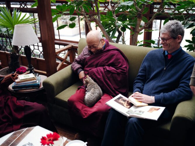 Thaye Dorje, His Holiness the 17th Gyalwa Karmapa, visits various projects and educational institutes. Photo / Tokpa Korlo