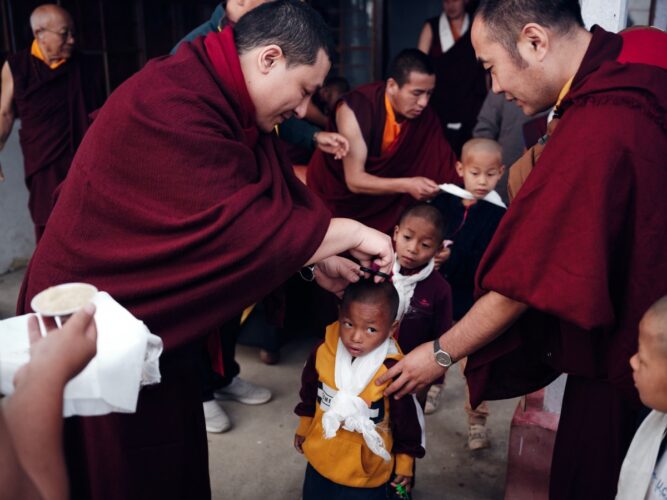 Thaye Dorje, His Holiness the 17th Gyalwa Karmapa, visits various projects and educational institutes. Photo / Tokpa Korlo