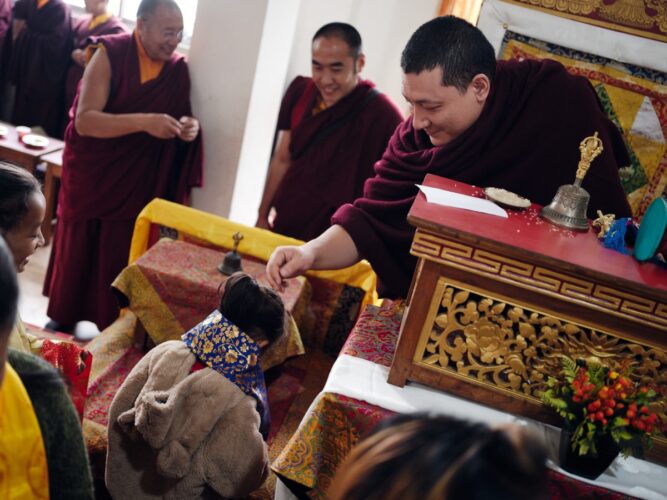 Thaye Dorje, His Holiness the 17th Gyalwa Karmapa, visits various projects and educational institutes. Photo / Tokpa Korlo