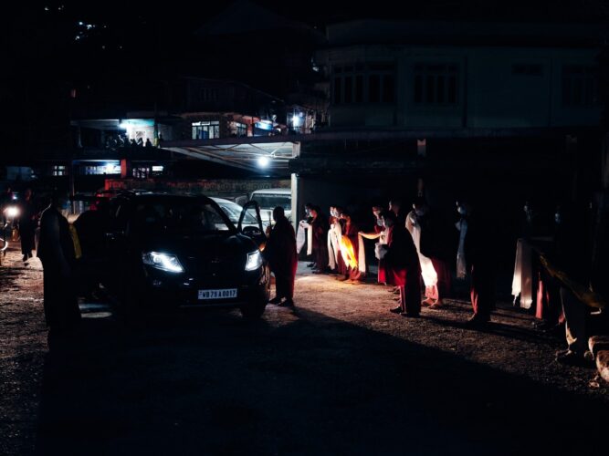 Thaye Dorje, His Holiness the 17th Gyalwa Karmapa, visits various projects and educational institutes. Photo / Tokpa Korlo