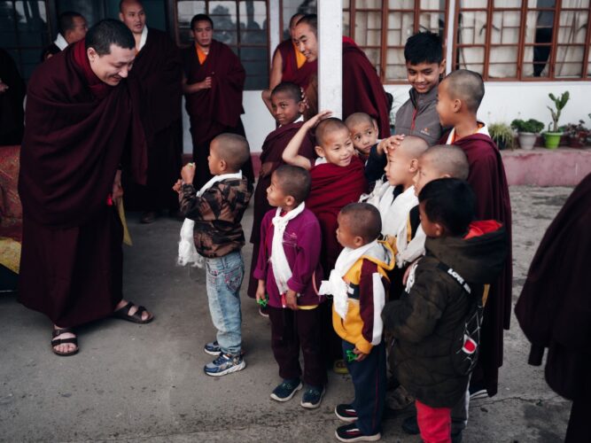 Thaye Dorje, His Holiness the 17th Gyalwa Karmapa, visits various projects and educational institutes. Photo / Tokpa Korlo