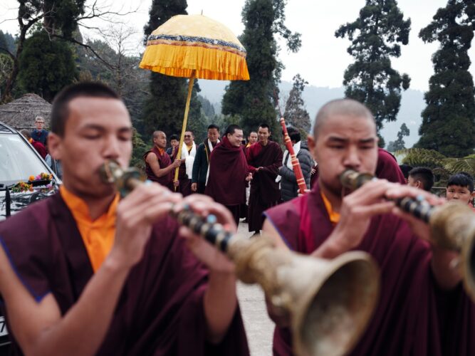 Thaye Dorje, His Holiness the 17th Gyalwa Karmapa, visits various projects and educational institutes. Photo / Tokpa Korlo