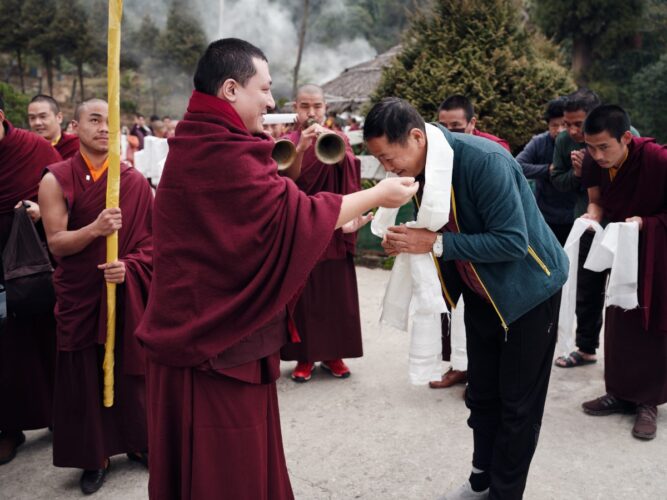 Thaye Dorje, His Holiness the 17th Gyalwa Karmapa, visits various projects and educational institutes. Photo / Tokpa Korlo