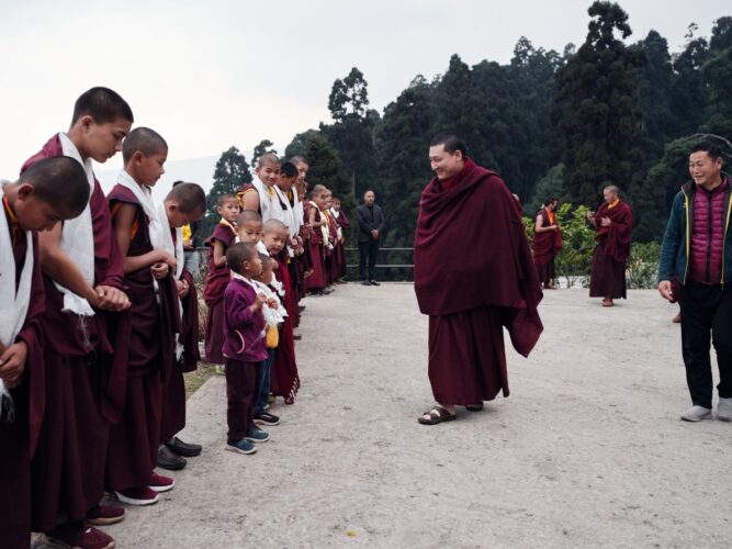 Thaye Dorje, His Holiness the 17th Gyalwa Karmapa, visits various projects and educational institutes. Photo / Tokpa Korlo