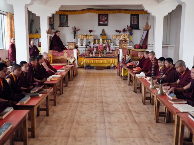 Thaye Dorje, His Holiness the 17th Gyalwa Karmapa, visits various projects and educational institutes. Photo / Tokpa Korlo