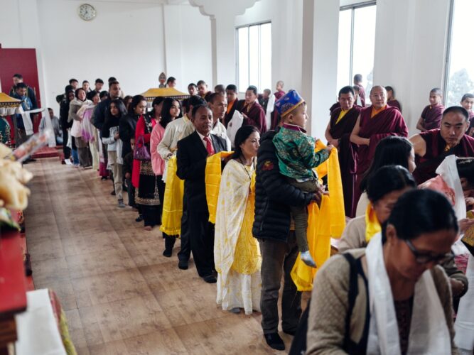 Thaye Dorje, His Holiness the 17th Gyalwa Karmapa, visits various projects and educational institutes. Photo / Tokpa Korlo